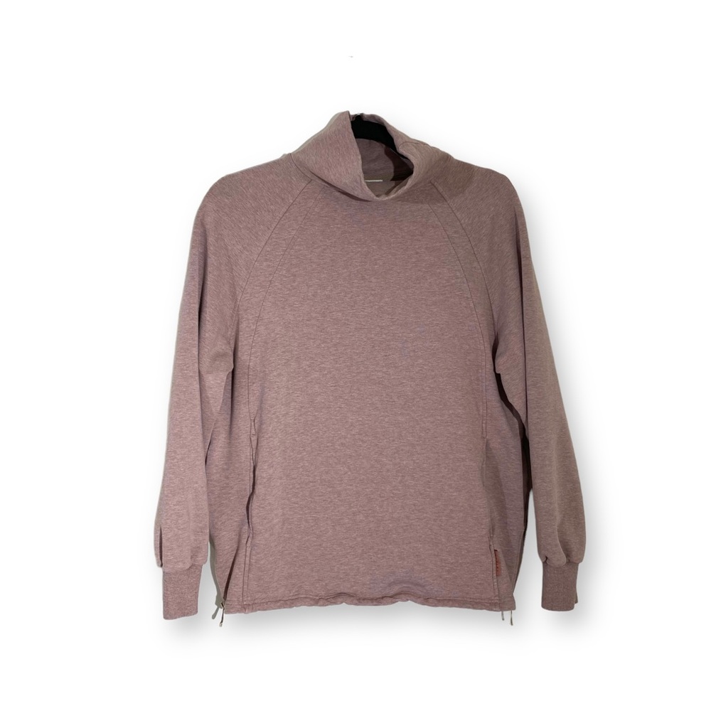VARLEY Funnel Neck Pocket Sweatshirt Clay